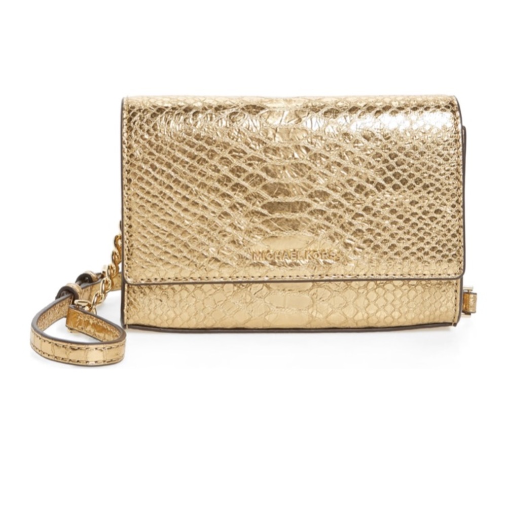 Michael Kors Gold Medium Clutch